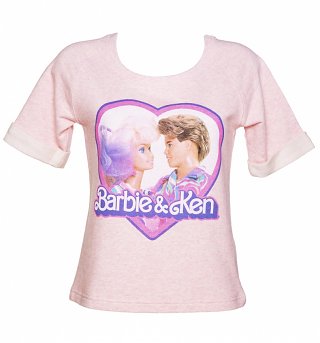 Women's Barbie and Ken Short Sleeved Sweatshirt Women's Barbie and Ken Short Sleeved Sweatshirt
