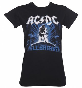 Women's Black AC/DC Ballbreaker Boyfriend T-Shirt Women's Black AC/DC Ballbreaker Boyfriend T-Shirt