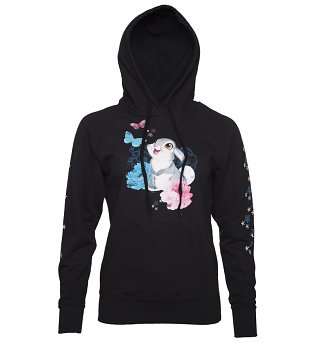 Women's Black Disney Bambi Thumper Hoodie Women's Black Disney Bambi Thumper Hoodie