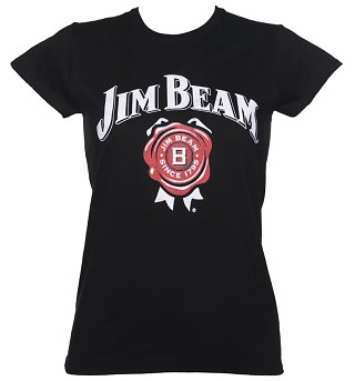 Women's Black Jim Beam Logo T-Shirt Women's Black Jim Beam Logo T-Shirt