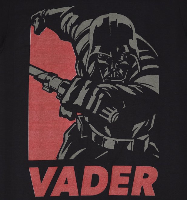 Women's Black Star Wars Vader Hope Rolled Sleeve Boyfriend T-Shirt Women's Black Star Wars Vader Hope Rolled Sleeve Boyfriend T-Shirt