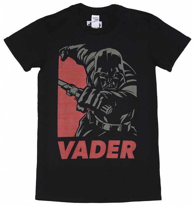 Women's Black Star Wars Vader Hope Rolled Sleeve Boyfriend T-Shirt Women's Black Star Wars Vader Hope Rolled Sleeve Boyfriend T-Shirt