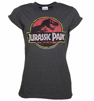 jurassic shirt park boyfriend rolled charcoal sleeve shirts womens sweater tees graphic cute cool