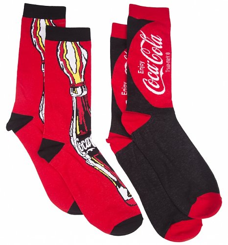 Women's Coca-Cola Classic 2pk Socks Women's Coca-Cola Classic 2pk Socks