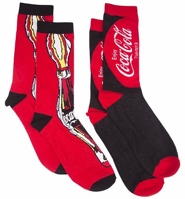 Women's Coca-Cola Classic 2pk Socks Women's Coca-Cola Classic 2pk Socks