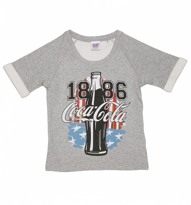 Women's Coca-Cola US Flag Short Sleeve Sweater Women's Coca-Cola US Flag Short Sleeve Sweater