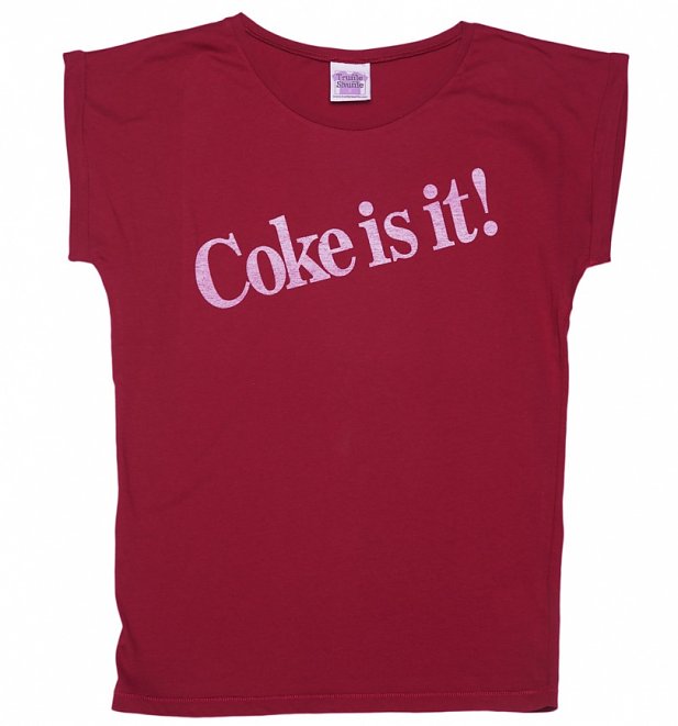 Women's Coke Is It! Rolled Sleeve Tunic T-Shirt Women's Coke Is It! Rolled Sleeve Tunic T-Shirt