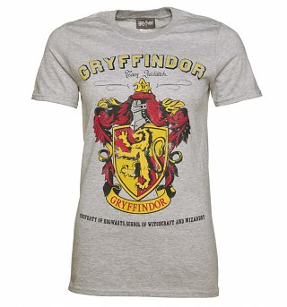 Women's Grey Harry Potter Gryffindor Team Quidditch T-Shirt Women's Grey Harry Potter Gryffindor Team Quidditch T-Shirt