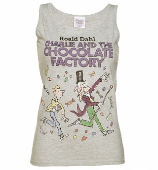 Women's Grey Roald Dahl Charlie and the Chocolate Factory Vest Women's Grey Roald Dahl Charlie and the Chocolate Factory Vest