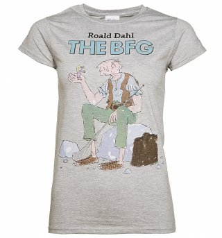 Women's Grey Roald Dahl The BFG T-Shirt Women's Grey Roald Dahl The BFG T-Shirt