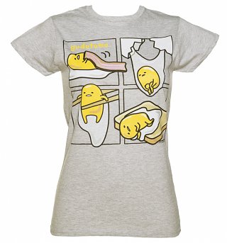 Women's Gudetama Panels T-Shirt Women's Gudetama Panels T-Shirt