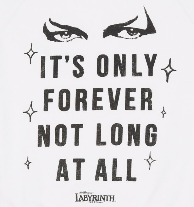 Women's Labyrinth It's Only Forever Not Long At All Sweater Women's Labyrinth It's Only Forever Not Long At All Sweater