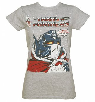 Women's Merry Christmas Transformers T-Shirt Women's Merry Christmas Transformers T-Shirt