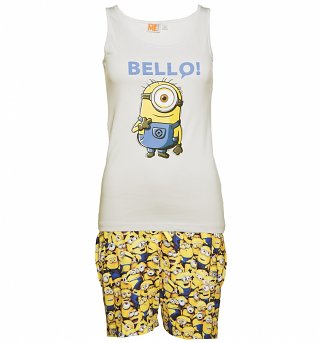 Women's Minions Bello Shortie Pyjamas Women's Minions Bello Shortie Pyjamas