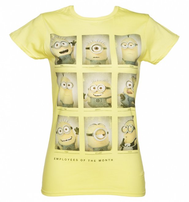Women's Minions Employees of the Month T-Shirt Women's Minions Employees of the Month T-Shirt