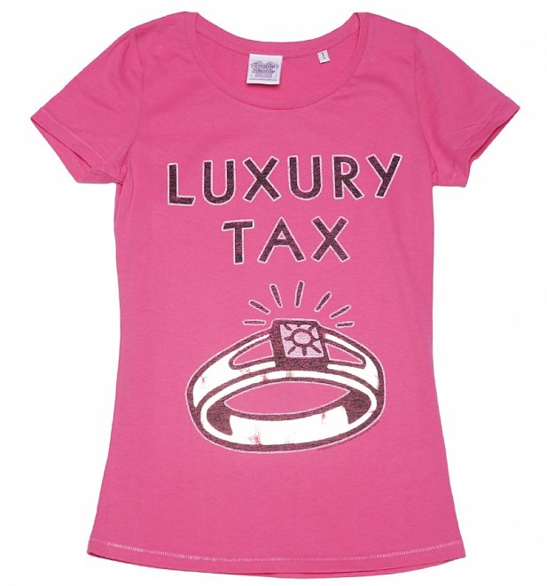 Women's Monopoly Luxury Tax Foil Print Scoop Neck T-Shirt Women's Monopoly Luxury Tax Foil Print Scoop Neck T-Shirt