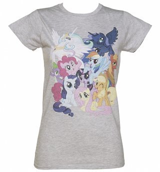 Women's My Little Pony Friendship Is Magic Burst T-Shirt Women's My Little Pony Friendship Is Magic Burst T-Shirt