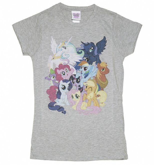 Women's My Little Pony Friendship Is Magic Burst T-Shirt Women's My Little Pony Friendship Is Magic Burst T-Shirt