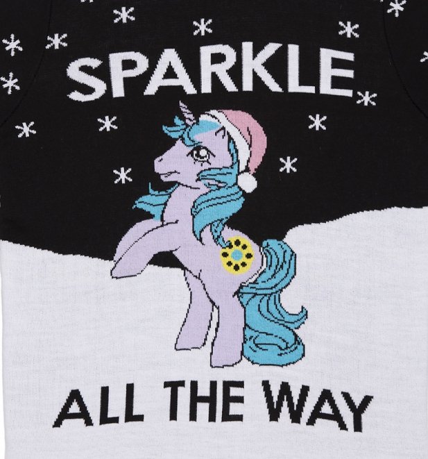Women's My Little Pony Sparkle All The Way Knitted Christmas Jumper Women's My Little Pony Sparkle All The Way Knitted Christmas Jumper