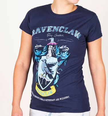 Women's Navy Harry Potter Ravenclaw Team Quidditch T-Shirt Women's Navy Harry Potter Ravenclaw Team Quidditch T-Shirt