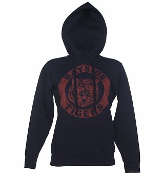 Women's Navy Saved By The Bell Bayside Tigers Hoodie Women's Navy Saved By The Bell Bayside Tigers Hoodie