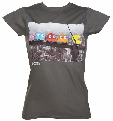 Women's Pac-Man Skyscraper Fitted T-Shirt Women's Pac-Man Skyscraper Fitted T-Shirt
