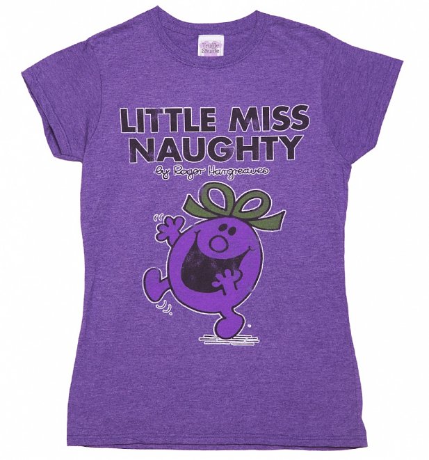 Women's Purple Little Miss Naughty T-Shirt Women's Purple Little Miss Naughty T-Shirt