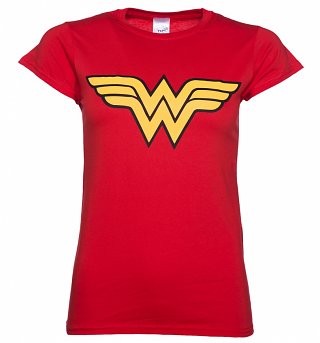 Women's Red Wonder Woman Logo T-Shirt Women's Red Wonder Woman Logo T-Shirt