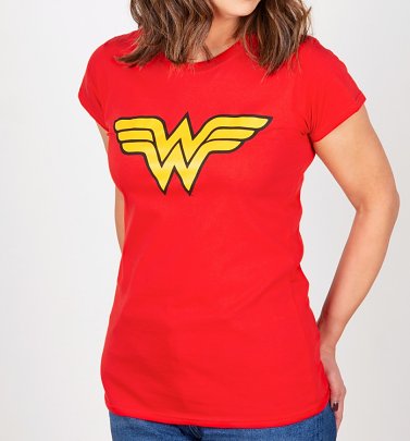 Women's Red Wonder Woman Logo T-Shirt Women's Red Wonder Woman Logo T-Shirt