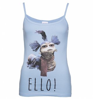 Women's Sky Blue Labyrinth Worm Ello Strappy Vest Women's Sky Blue Labyrinth Worm Ello Strappy Vest