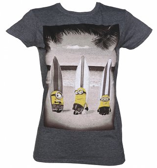 Women's Surfing Minions T-Shirt Women's Surfing Minions T-Shirt