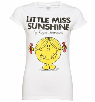 Women's White Little Miss Sunshine T-Shirt Women's White Little Miss Sunshine T-Shirt