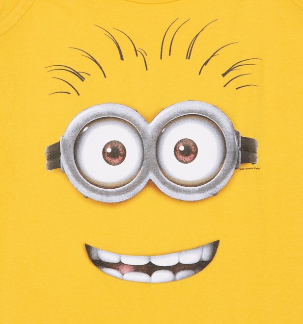 Women's Yellow Dave Minion Strappy Vest Women's Yellow Dave Minion Strappy Vest