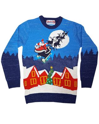 light up christmas jumper boy