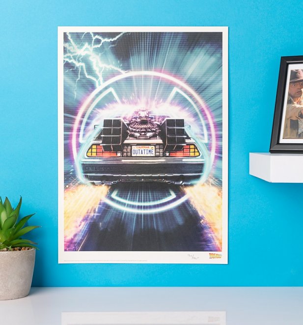 Limited Edition Back To The Future Delorean Art Print