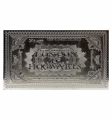 Limited Edition Silver Plated Harry Potter Hogwarts Ticket Limited Edition Silver Plated Harry Potter Hogwarts Ticket