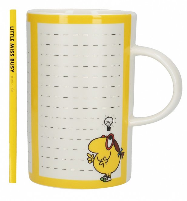 Little Miss Busy Bright Ideas Tall China Mug Little Miss Busy Bright Ideas Tall China Mug