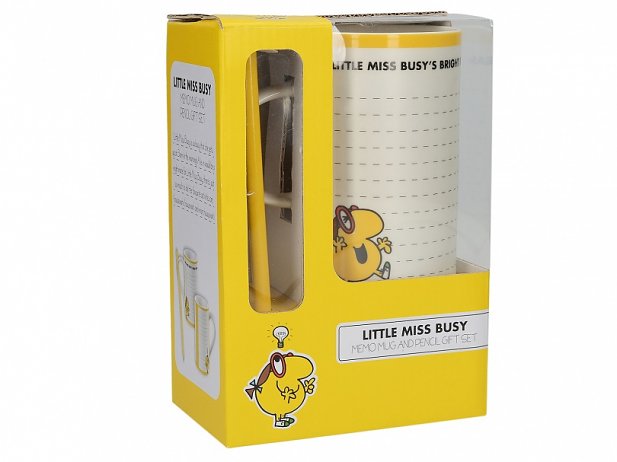 Little Miss Busy Bright Ideas Tall China Mug Little Miss Busy Bright Ideas Tall China Mug