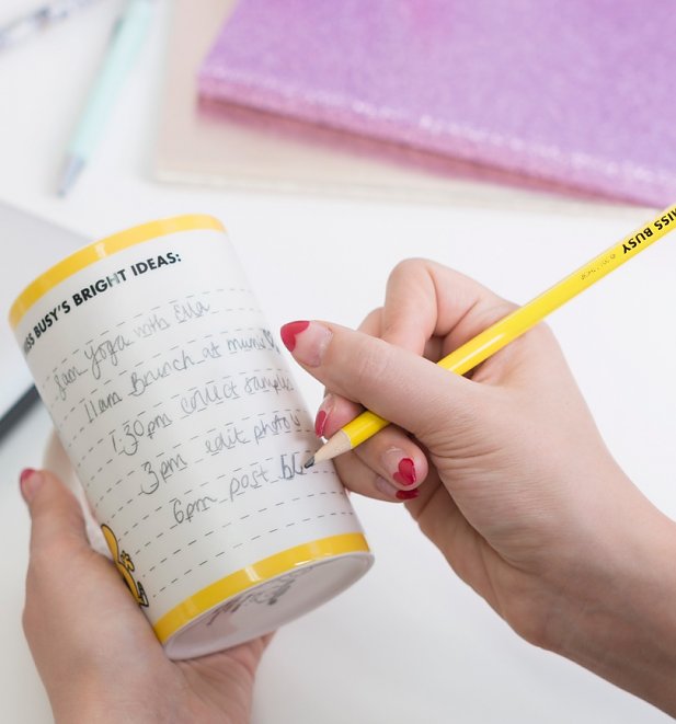 Little Miss Busy Bright Ideas Tall China Mug Little Miss Busy Bright Ideas Tall China Mug