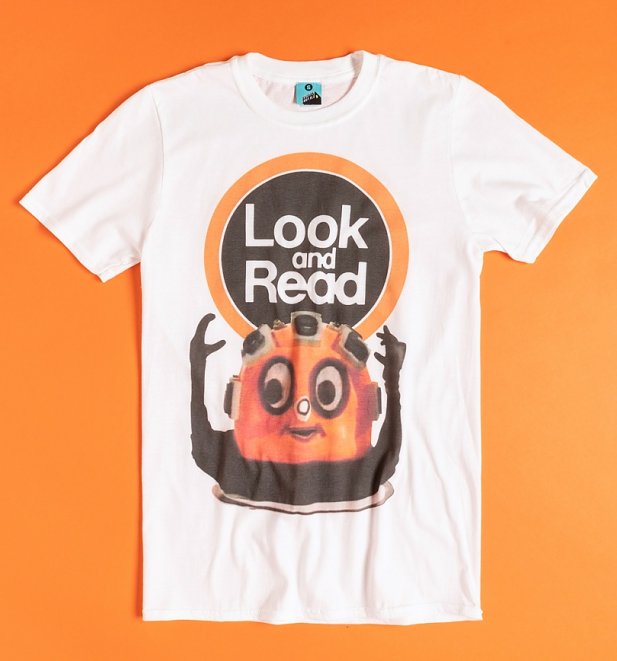 Look And Read Wordy White T-Shirt Look And Read Wordy White T-Shirt