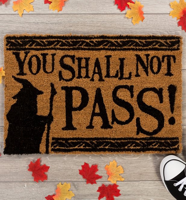 Official Lord Of The Rings You Shall Not Pass Door Mat 