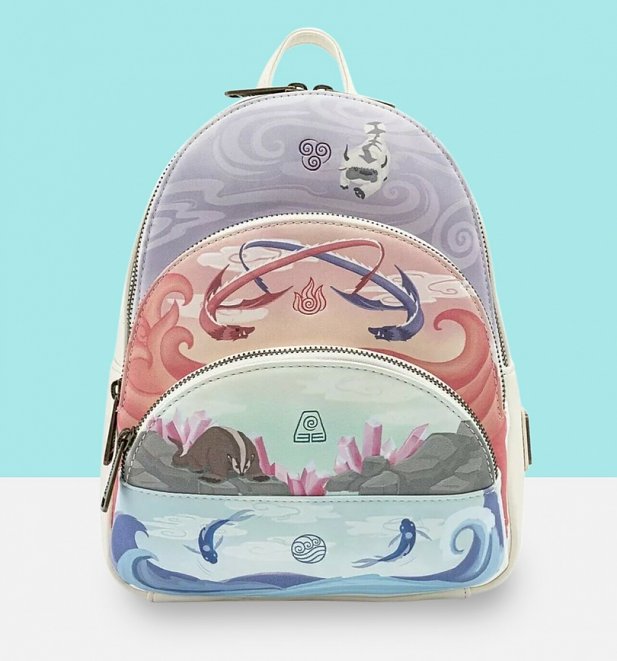 Loungefly Avatar 4 Elements Mini Backpack Loungefly Avatar 4 Elements Mini Backpack
