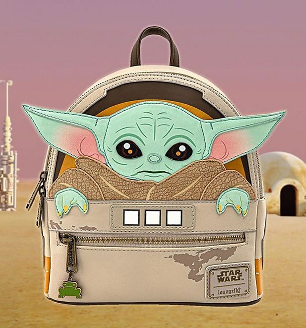 Loungefly Baby Yoda Star Wars The Mandalorian The Child Cradle Mini Backpack