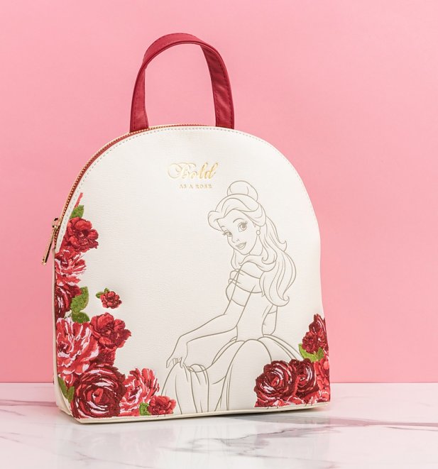 Loungefly Beauty and the Beast Belle Floral Mini Backpack Loungefly Beauty and the Beast Belle Floral Mini Backpack