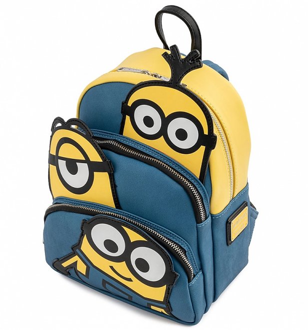 Loungefly Despicable Me Minions Triple Minion Bello Mini Backpack