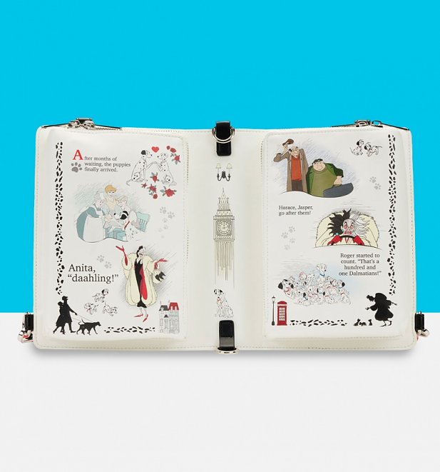 Loungefly Disney 101 Dalmatians Classic Books Convertible Crossbody Bag