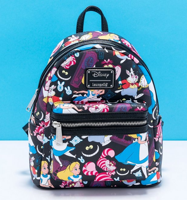 Loungefly Disney Alice In Wonderland All Over Print Classic Mini Backpack