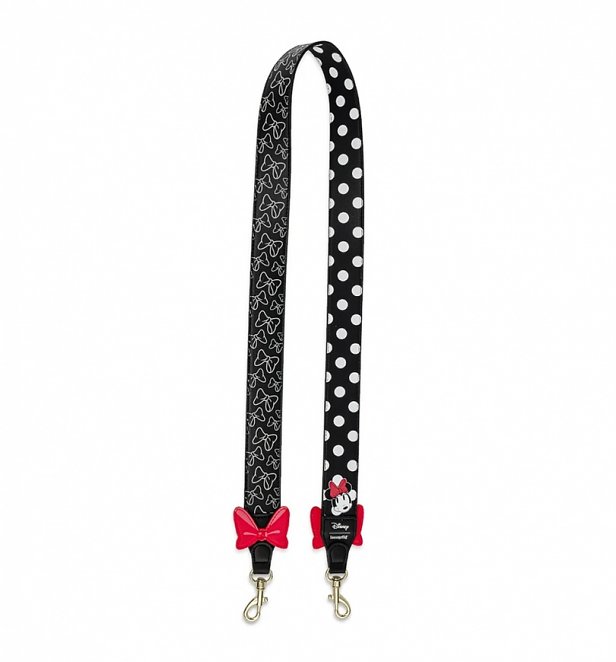Loungefly Disney All Over Print Minnie Mouse Reversible Bag Strap Loungefly Disney All Over Print Minnie Mouse Reversible Bag Strap