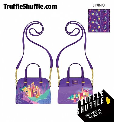 Loungefly Disney Ariel Castle Collection Crossbody Bag Loungefly Disney Ariel Castle Collection Crossbody Bag