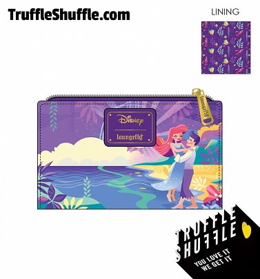 Loungefly Disney Ariel Castle Collection Flap Wallet Loungefly Disney Ariel Castle Collection Flap Wallet